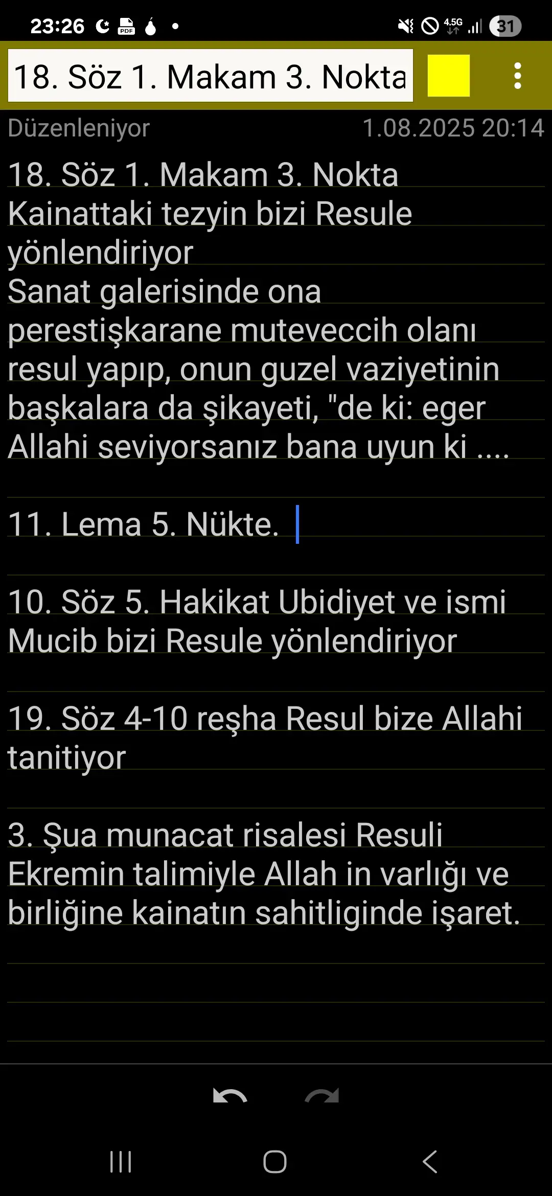 Kuran ve Kainattan, Resüle olan bağlantı