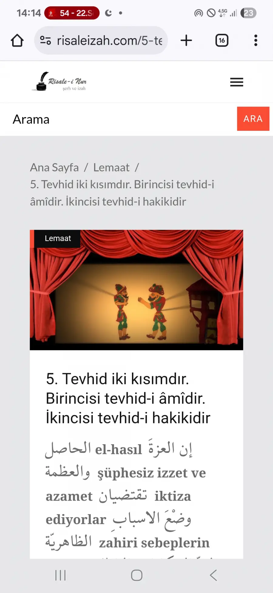 Tevhid 2 kısımdır 